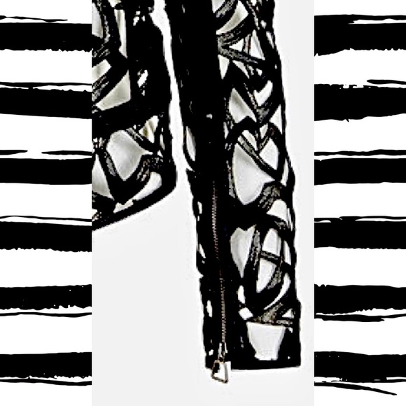 AKRIS - Amy Guipure Lace Black Structured Zip Jacket - Picture 4 of 4